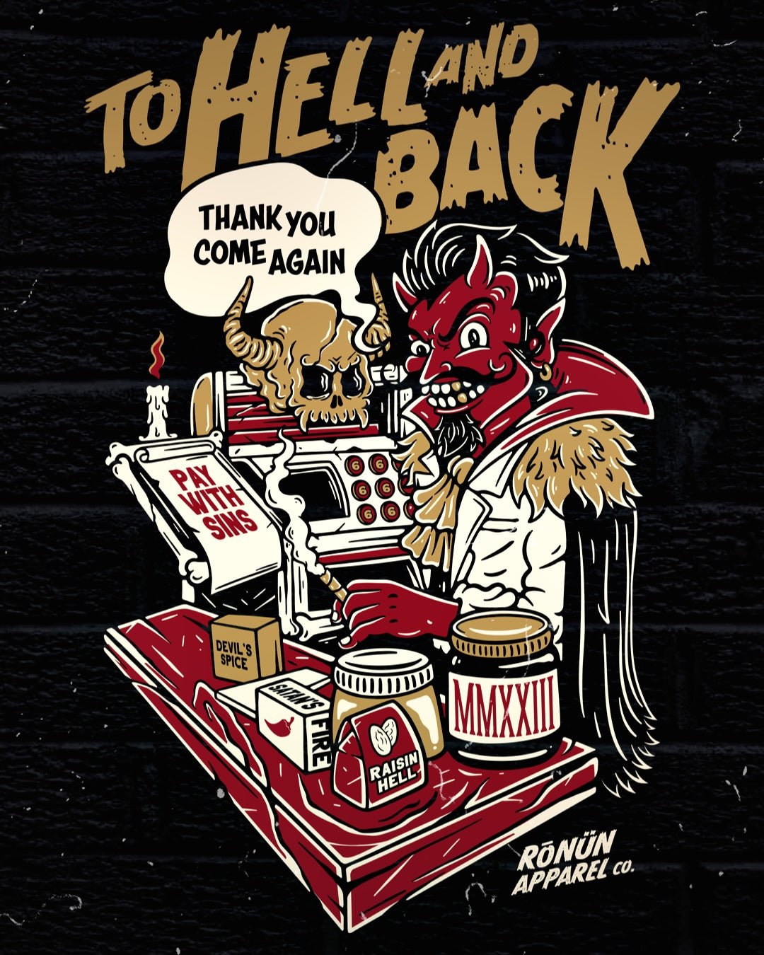 To Hell & Back Tee - Black - RŌNÜN