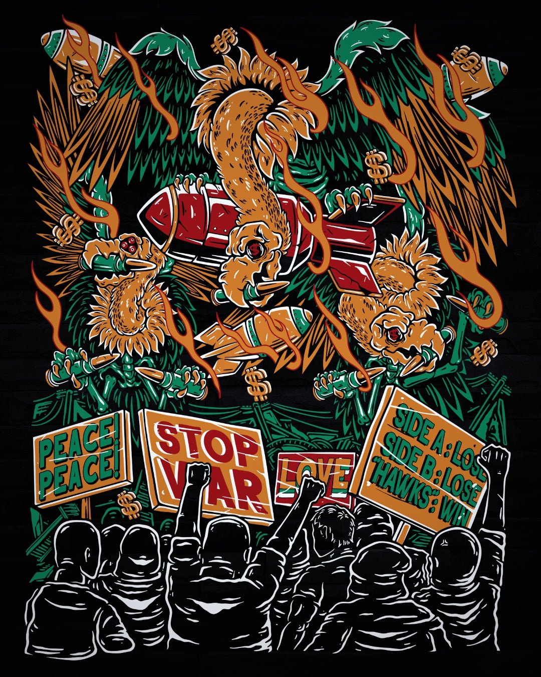 War “Hawks” Tee - RŌNÜN