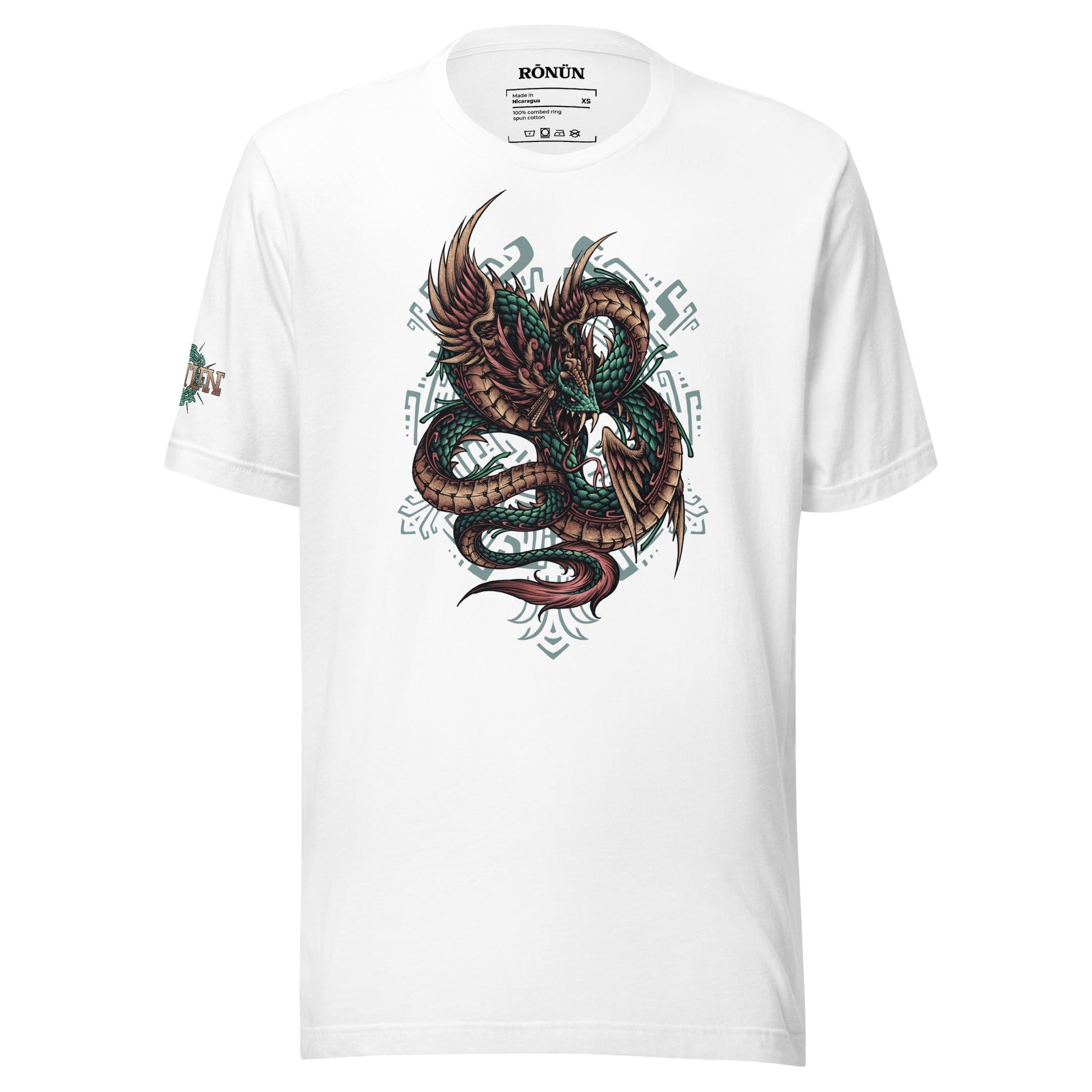 Quetzalcoatl Tee - White - RŌNÜN