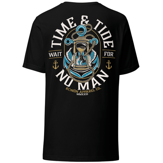 Time & Tide Tee - Black - RŌNÜN
